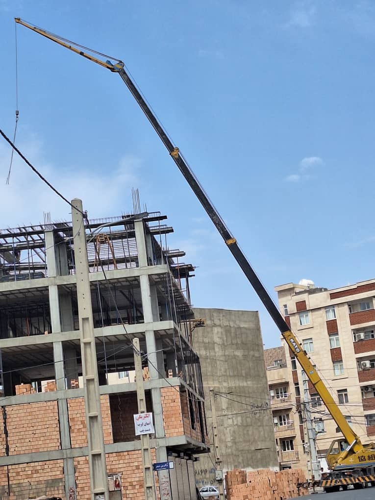 جرثقیل 20 تن نصب تیرچه